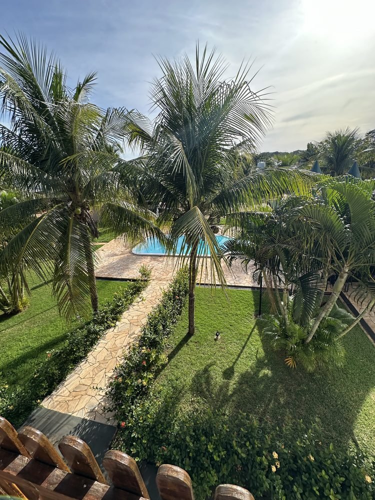 Piscina vista do alto